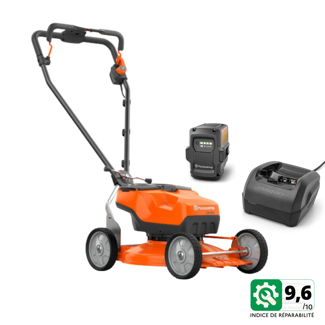 Tondeuse mulching à batterie Husqvarna LB442i pack