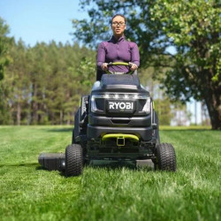 Tracteur tondeuse à batterie 107cm Ryobi