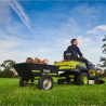 Tracteur tondeuse à batterie 107cm Ryobi