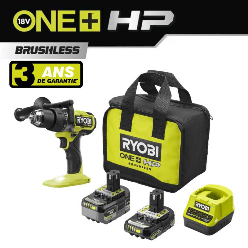 Perceuse-visseuse - 5.0Ah - 18V One+ HP Ryobi Perceuse-visseuse - 5.0Ah - 18V One+ HP Ryobi