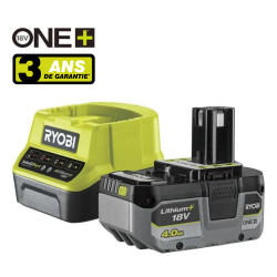 Pack Batterie & Chargeur 4.0Ah - 18V Ryobi