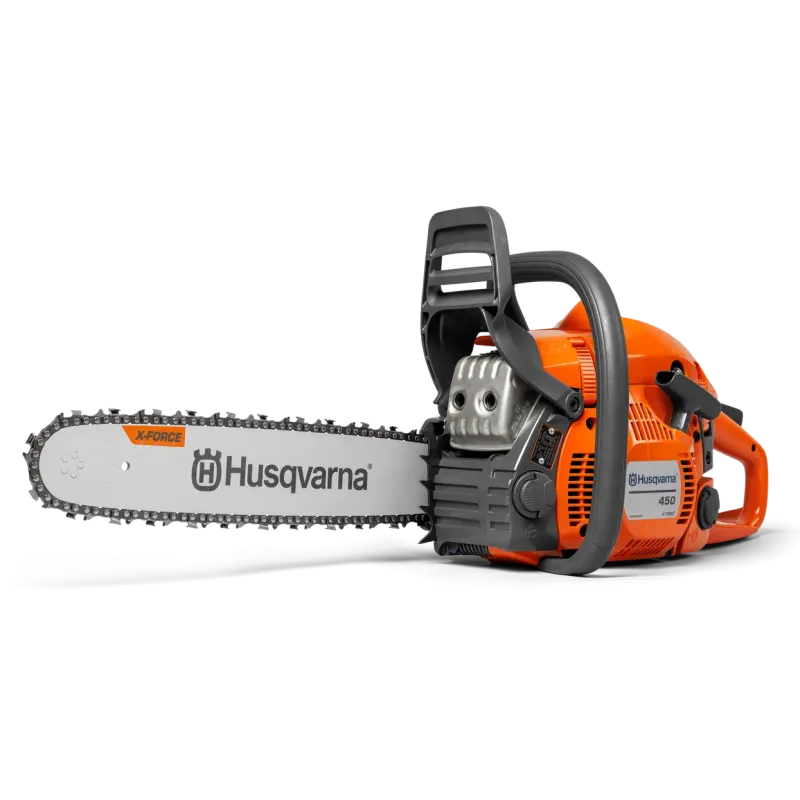 Tronçonneuse thermique professionnelle Husqvarna 450II avec 2 chaines Tronçonneuse thermique professionnelle Husqvarna 450II avec 2 chaines