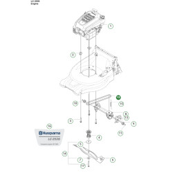 Courroie d'origine  pour LC253S HUSQVARNA