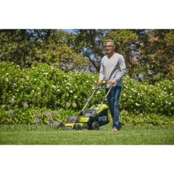 Offre tondeuse 40cm + coupe-bordures 18V Ryobi