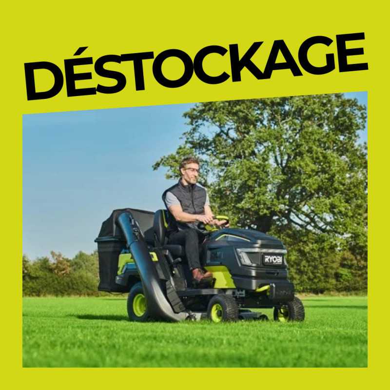 Tracteur tondeuse à batterie 117cm Ryobi 72V Tracteur tondeuse à batterie 117cm Ryobi 72V