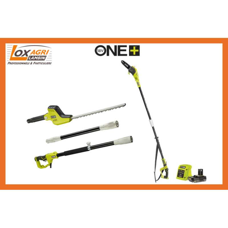 Pack 2-en-1 Élagueuse et Taille haie perche RPP1820PT1845-120 Pack 2-en-1 Élagueuse et Taille haie perche RPP1820PT1845-120