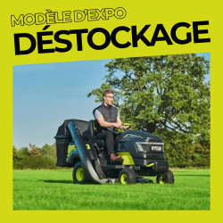 Tracteur tondeuse à batterie 117cm Ryobi - Expositions