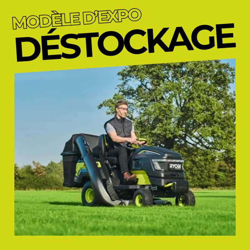 Tracteur tondeuse à batterie 117cm Ryobi 72V - Exposition