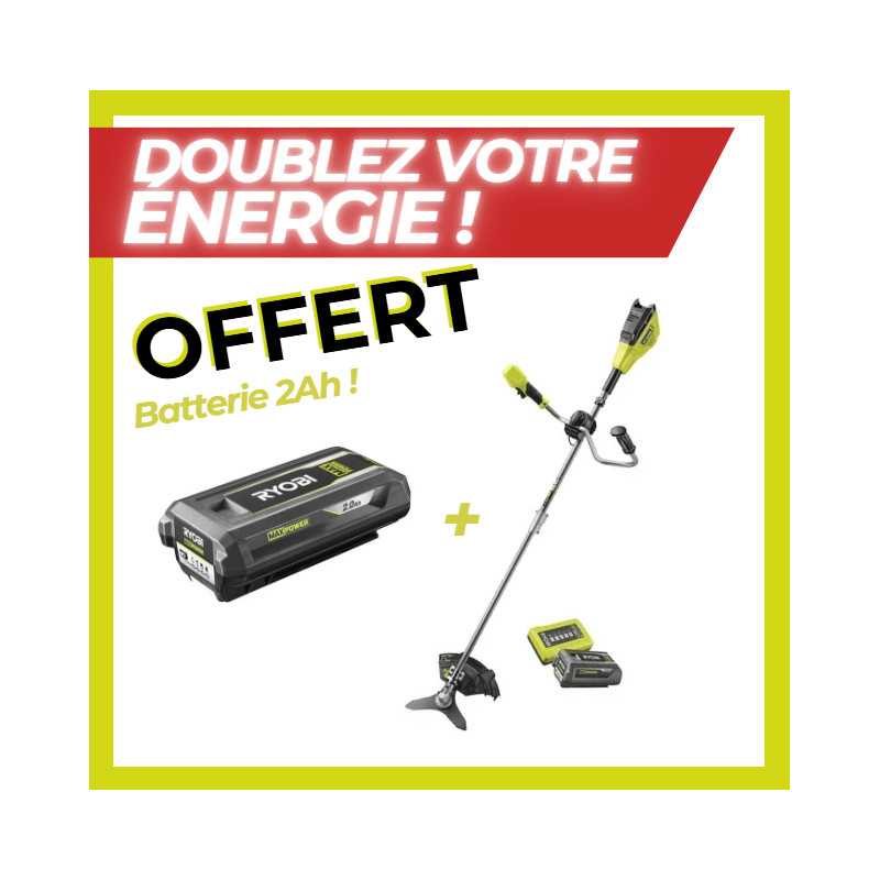 Débroussailleuse Brushless 36V Max Power PACK 4Ah + 2Ah