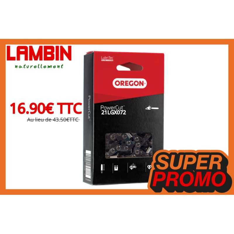 Chaine OREGON .325 / 1.5MM / 72 maillons - Offre PROMO !