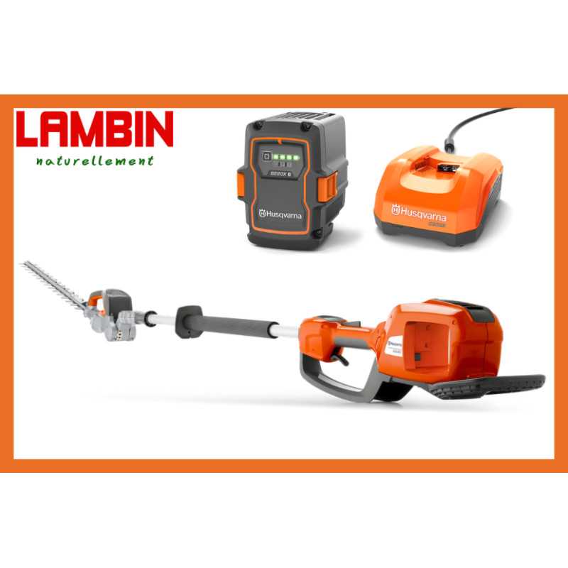 Pack Husqvarna 520iHE3 avec batterie 40-B220X et chargeur rapide 40-C500X