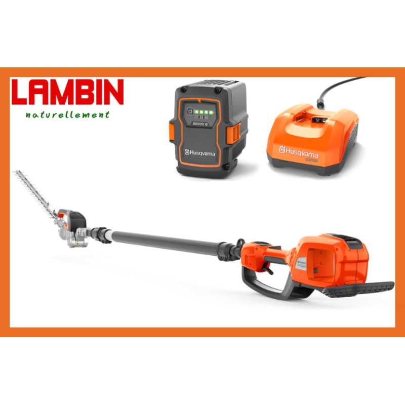 Pack Husqvarna 520iHT4 avec batterie 40-B220X et chargeur rapide 40-C500X