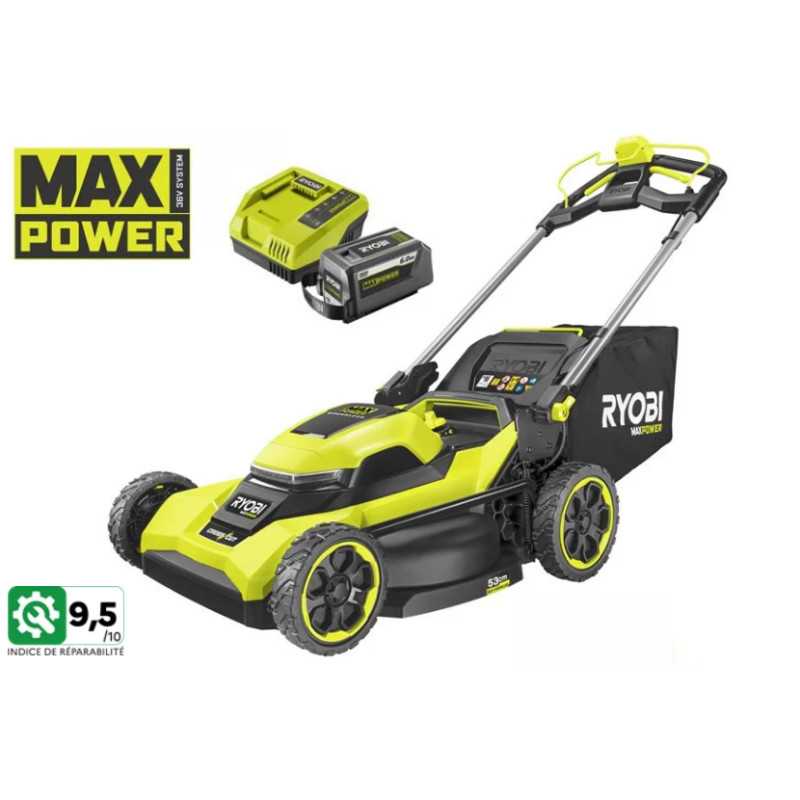 Tondeuse tractée Brushless 36V Max Power 6.0Ah Ryobi en Pack