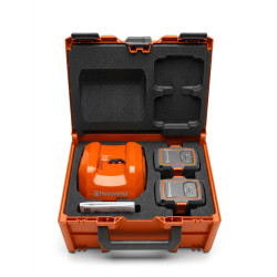 Mallette de transport Husqvarna + 2 Batteries et chargeur rapide