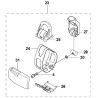 Ensemble crochet pour débroussailleuse 545RX HUSQVARNA