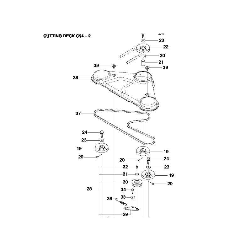 Courroie de coupe 589530701 pour rider HUSQVARNA