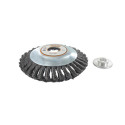 Brosse de désherbage métallique pour débroussailleuse 150 mm